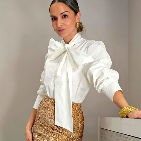 Falda lentejuelas dorada