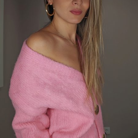 Cardigan maxi botones