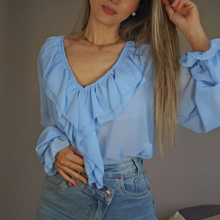 Jeans cruzado wide leg