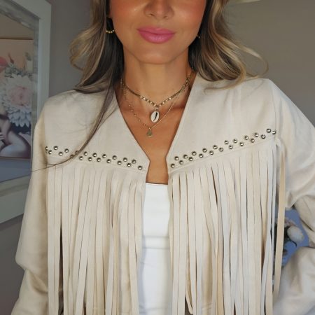 Chaqueta flecos