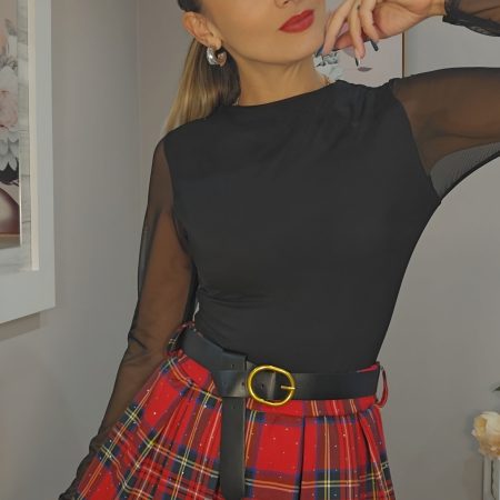 Minifalda Escocia brillos