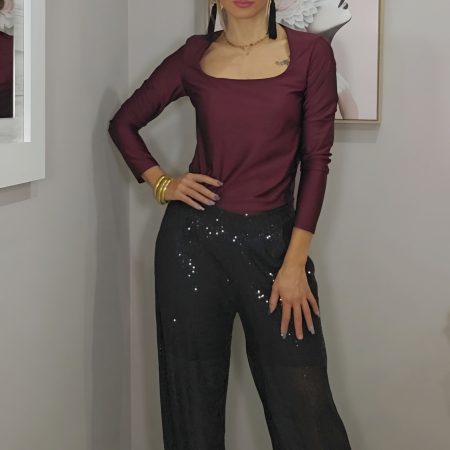 Pantalón lentejuelas black